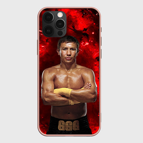 Чехол iPhone 12 Pro Max Головкин GGG / 3D-Светло-розовый – фото 1