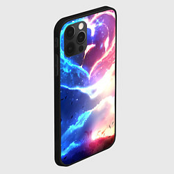 Чехол для iPhone 12 Pro Max Сердце и любовная пара, цвет: 3D-черный — фото 2