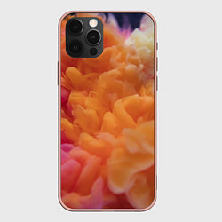 Чехол для iPhone 12 Pro Max Разноцветный дым сгустки, цвет: 3D-светло-розовый