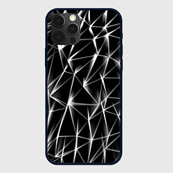 Чехол для iPhone 12 Pro Max Черно белые нервы, цвет: 3D-черный
