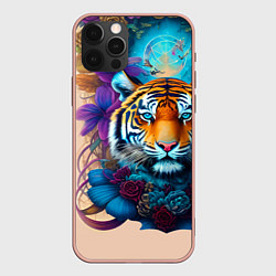 Чехол для iPhone 12 Pro Max Tiger tattoo - irezumi - art, цвет: 3D-светло-розовый