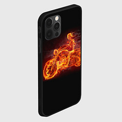 Чехол для iPhone 12 Pro Max Скорость байкера на максималках, цвет: 3D-черный — фото 2
