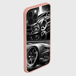 Чехол для iPhone 12 Pro Max Мустанг night knight, цвет: 3D-светло-розовый — фото 2