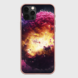 Чехол для iPhone 12 Pro Max Теория взрыва, цвет: 3D-светло-розовый