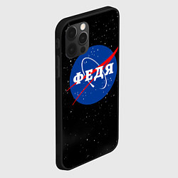 Чехол для iPhone 12 Pro Max Федя Наса космос, цвет: 3D-черный — фото 2