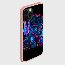 Чехол для iPhone 12 Pro Max Парень в неоновых очках, цвет: 3D-светло-розовый — фото 2