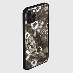 Чехол для iPhone 12 Pro Max Коричневый тай-дай, цвет: 3D-черный — фото 2