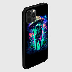 Чехол для iPhone 12 Pro Max Подводный мир и человек с рюкзаком, цвет: 3D-черный — фото 2