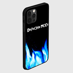 Чехол для iPhone 12 Pro Max Depeche Mode blue fire, цвет: 3D-черный — фото 2