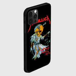 Чехол для iPhone 12 Pro Max Металлика - правосудие, цвет: 3D-черный — фото 2