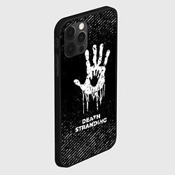 Чехол для iPhone 12 Pro Max Death Stranding с потертостями на темном фоне, цвет: 3D-черный — фото 2