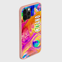 Чехол для iPhone 12 Pro Max Abstract colorful composition - Milano, цвет: 3D-светло-розовый — фото 2