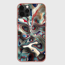 Чехол для iPhone 12 Pro Max Сгусток красок, цвет: 3D-светло-розовый