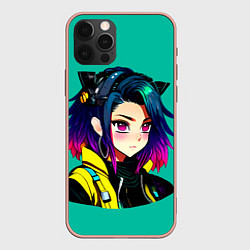 Чехол iPhone 12 Pro Max Anime Cyberpunk Girl