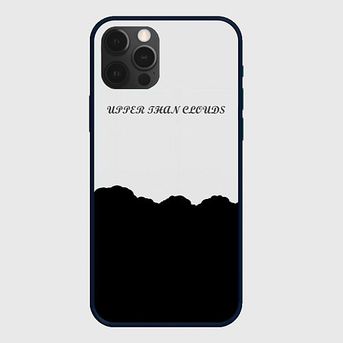 Чехол iPhone 12 Pro Max Выше, чем облака / 3D-Черный – фото 1
