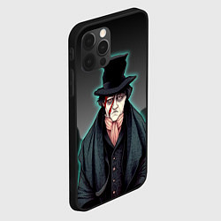 Чехол для iPhone 12 Pro Max Бродяга в мятом цилиндре, цвет: 3D-черный — фото 2