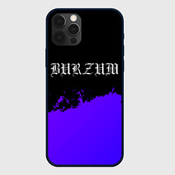 Чехол для iPhone 12 Pro Max Burzum purple grunge, цвет: 3D-черный