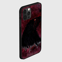 Чехол для iPhone 12 Pro Max Орёл с шрамом, цвет: 3D-черный — фото 2