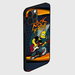 Чехол для iPhone 12 Pro Max Simpsons RocknRoll, цвет: 3D-черный — фото 2