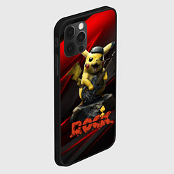 Чехол для iPhone 12 Pro Max Pikachu Rock style, цвет: 3D-черный — фото 2