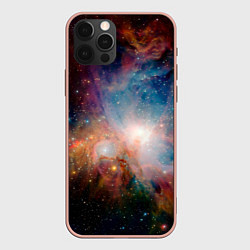 Чехол для iPhone 12 Pro Max Безграничный космос, цвет: 3D-светло-розовый