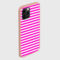 Чехол для iPhone 12 Pro Max Ярко-розовые полосы, цвет: 3D-светло-розовый — фото 2