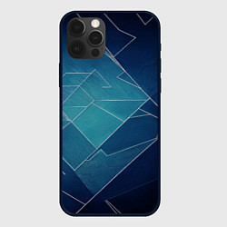Чехол для iPhone 12 Pro Max Геометрическая бесконечность, цвет: 3D-черный