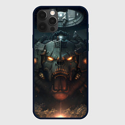 Чехол для iPhone 12 Pro Max Space marine machine, цвет: 3D-черный