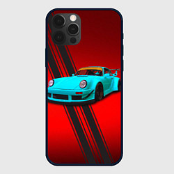 Чехол для iPhone 12 Pro Max Немецкий спортивный автомобиль Porsche 911, цвет: 3D-черный