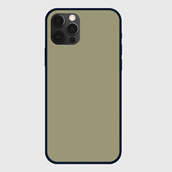 Чехол для iPhone 12 Pro Max Зеленый тренд без принта, цвет: 3D-черный