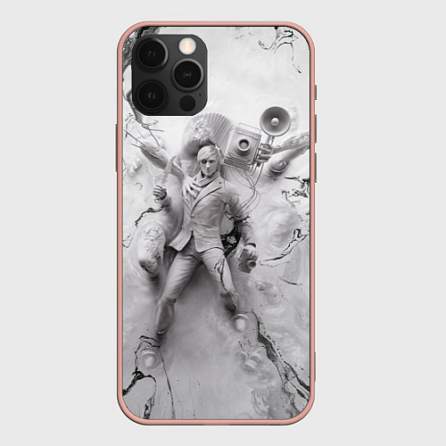 Чехол iPhone 12 Pro Max Evil Within 2 / 3D-Светло-розовый – фото 1