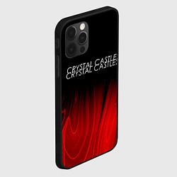 Чехол для iPhone 12 Pro Max Crystal Castles red plasma, цвет: 3D-черный — фото 2