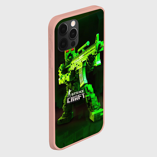 Чехол iPhone 12 Pro Max Strike Craft / 3D-Светло-розовый – фото 2