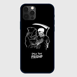 Чехол для iPhone 12 Pro Max Only true friend, цвет: 3D-черный