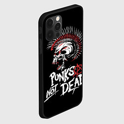 Чехол для iPhone 12 Pro Max Punks not dead - анархия, цвет: 3D-черный — фото 2