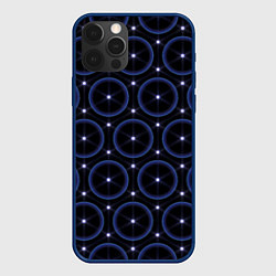 Чехол для iPhone 12 Pro Max Ясна3 - Круги, цвет: 3D-тёмно-синий