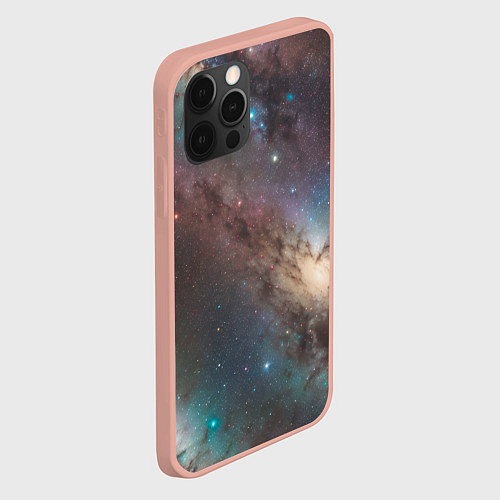 Чехол iPhone 12 Pro Max Бескрайняя Вселенная / 3D-Светло-розовый – фото 2