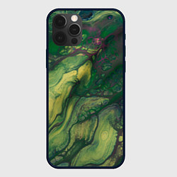 Чехол для iPhone 12 Pro Max Кислотные корни, цвет: 3D-черный