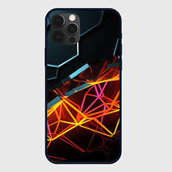 Чехол для iPhone 12 Pro Max Разломленные плитки, цвет: 3D-черный