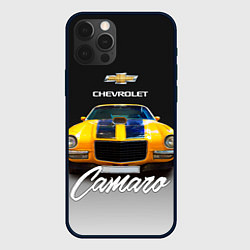 Чехол для iPhone 12 Pro Max Американский спорткар Camaro 1970 года, цвет: 3D-черный