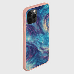 Чехол для iPhone 12 Pro Max Путеводная звезда в космосе, цвет: 3D-светло-розовый — фото 2
