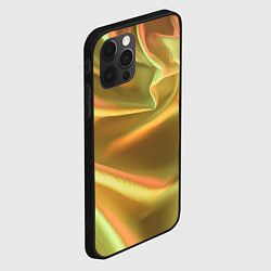 Чехол для iPhone 12 Pro Max Золотой шёлк и отливы, цвет: 3D-черный — фото 2