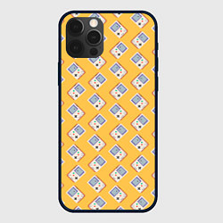 Чехол для iPhone 12 Pro Max Белая консоль Геймбой, цвет: 3D-черный