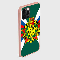 Чехол для iPhone 12 Pro Max Пограничные войска России, цвет: 3D-светло-розовый — фото 2