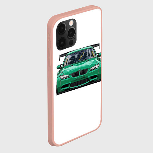 Чехол iPhone 12 Pro Max BMW Liberty Walk / 3D-Светло-розовый – фото 2