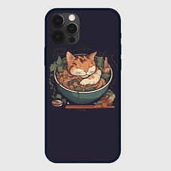 Чехол для iPhone 12 Pro Max Сон в рамене, цвет: 3D-черный