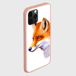 Чехол для iPhone 12 Pro Max Лисица полная заливка, цвет: 3D-светло-розовый — фото 2