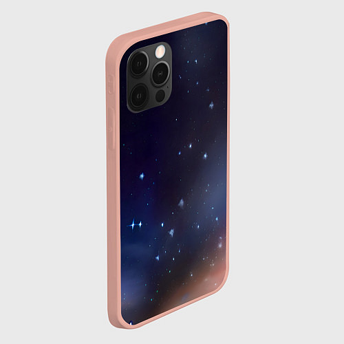Чехол iPhone 12 Pro Max Космическое полотно / 3D-Светло-розовый – фото 2