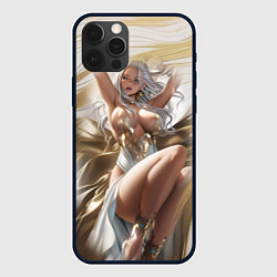 Чехол для iPhone 12 Pro Max Аниме блондинка с пышными формами, цвет: 3D-черный