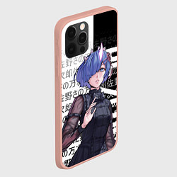 Чехол для iPhone 12 Pro Max Рем из резеро, цвет: 3D-светло-розовый — фото 2